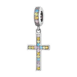 (image for) Pandora Style Colorful Cross Dangle - SCC2156