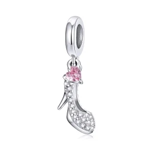 (image for) Pandora Style Crystal Slipper Dangle - BSC411