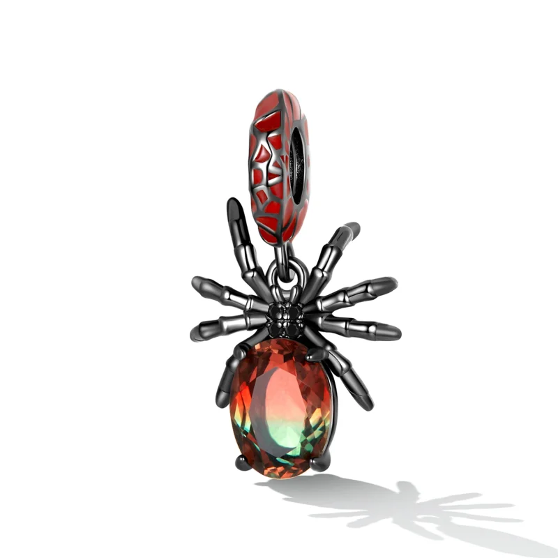 (image for) Pandora Style Dark Spider Dangle - SCC2292 - View 2