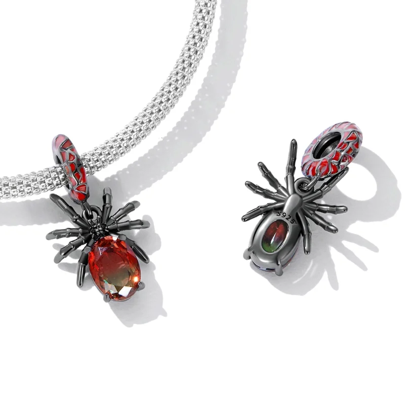 (image for) Pandora Style Dark Spider Dangle - SCC2292 - View 4