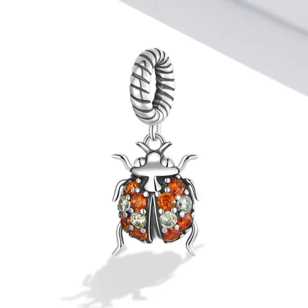 Pandora Style Delicate Ladybug Dangle - SCC2179