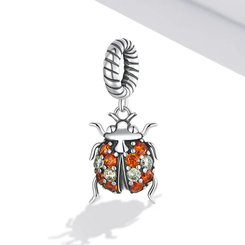 (image for) Pandora Style Delicate Ladybug Dangle - SCC2179 - View 2