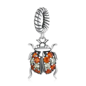 (image for) Pandora Style Delicate Ladybug Dangle - SCC2179
