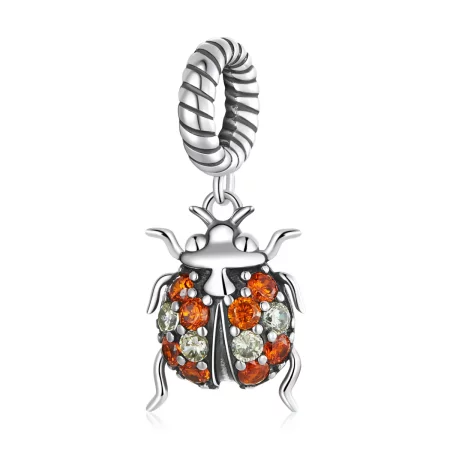 Pandora Style Delicate Ladybug Dangle - SCC2179