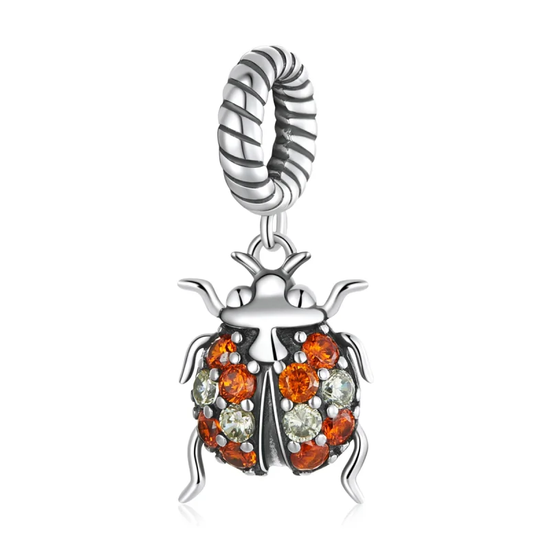 (image for) Pandora Style Delicate Ladybug Dangle - SCC2179 - Product Image