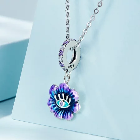 Pandora Style Devil Flower Dangle - SCC2373