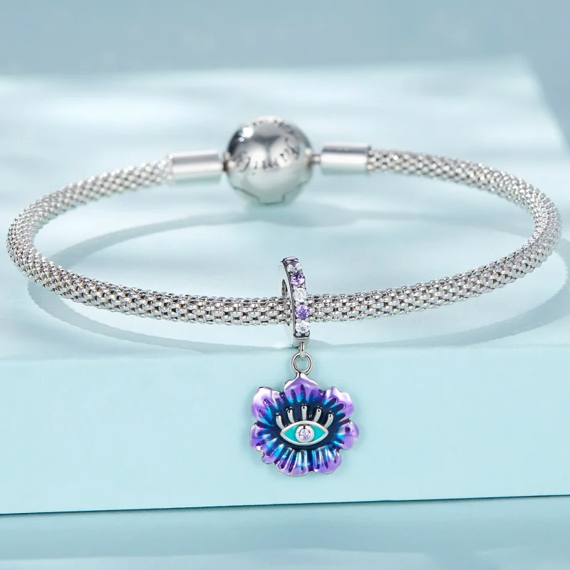 (image for) Pandora Style Devil Flower Dangle - SCC2373 - View 3