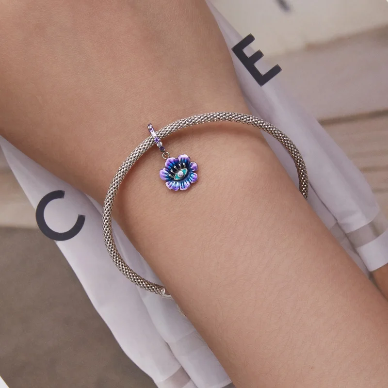 (image for) Pandora Style Devil Flower Dangle - SCC2373 - View 5