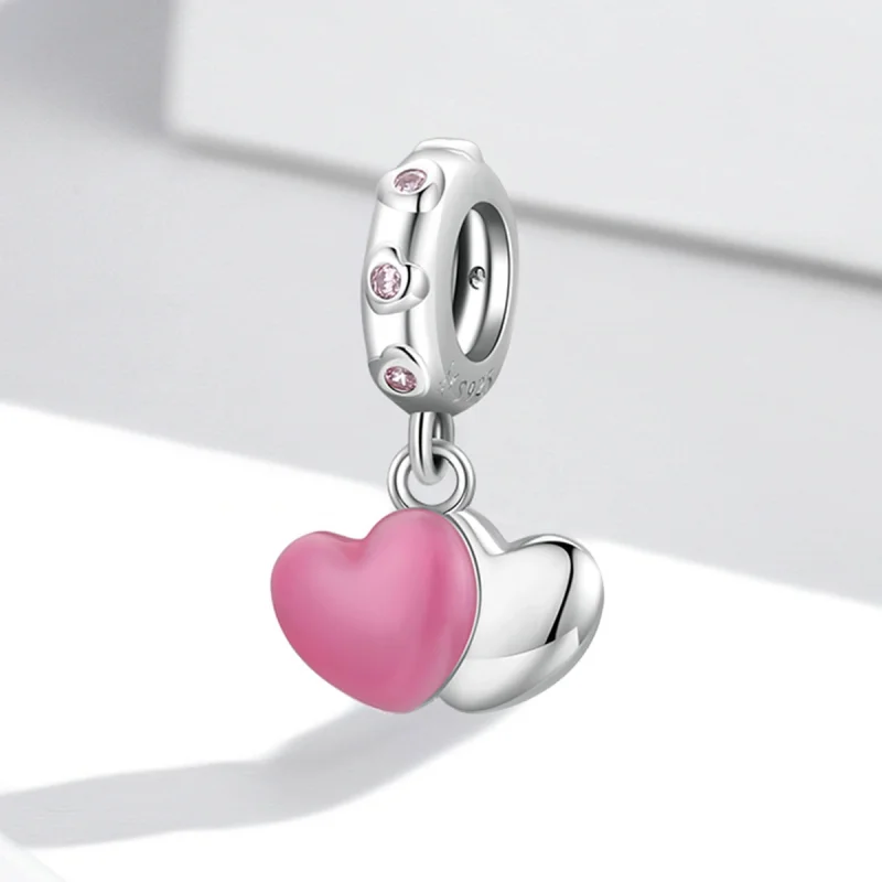 (image for) Pandora Style Double Love Dangle - SCC2006 - View 2