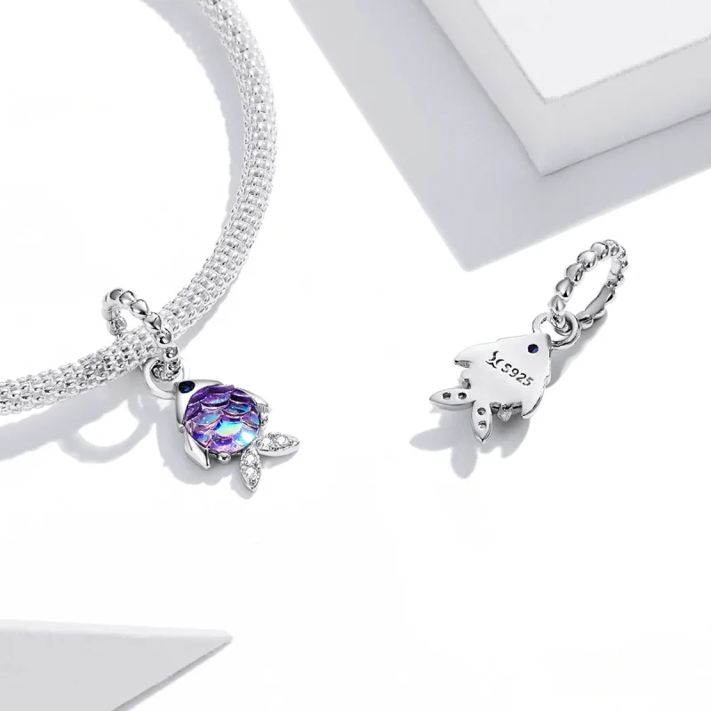 (image for) Pandora Style Dream Fish Dangle - SCC2033 - View 4