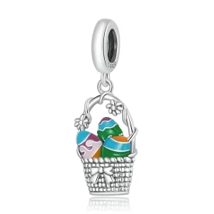 (image for) Pandora Style Egg Basket Dangle - SCC2118