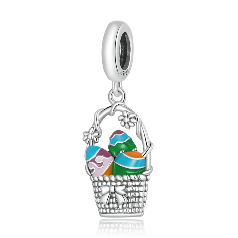 (image for) Pandora Style Egg Basket Dangle - SCC2118 - Product Image