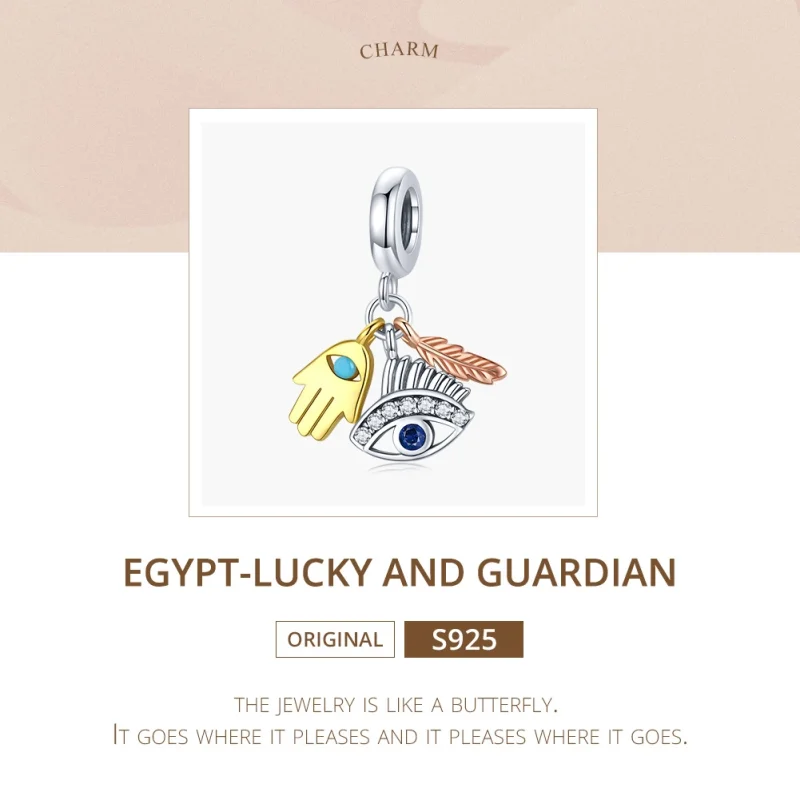 (image for) Pandora Style Egypt - Lucky Guardian Dangle - SCC1860 - View 5