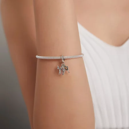 Pandora Style Exquisite Girl Suit Dangle - SCC1887