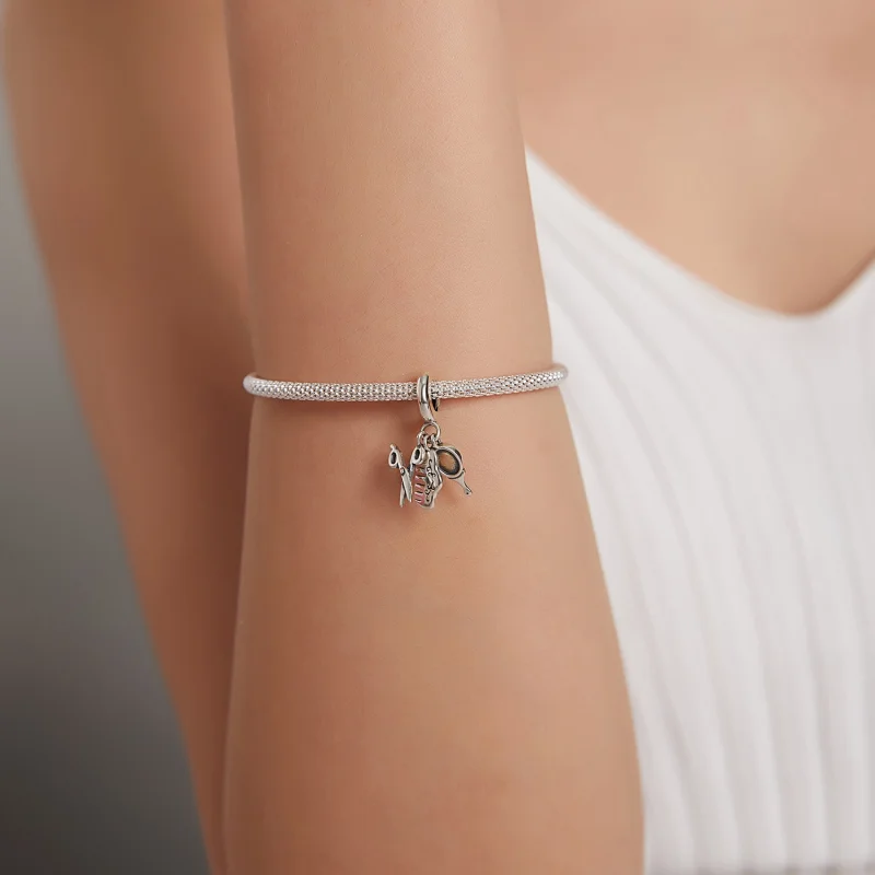 (image for) Pandora Style Exquisite Girl Suit Dangle - SCC1887 - View 5