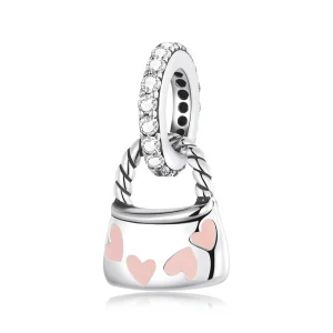 (image for) Pandora Style Exquisite Heart Bag Dangle - SCC2153