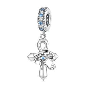 Pandora Style Eye of Horus On The Cross Dangle - SCC2371 Pandora Style Eye of Horus On The Cross Dangle - SCC2371