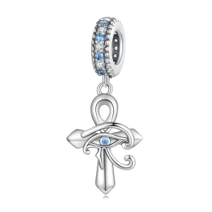 Pandora Style Eye of Horus On The Cross Dangle - SCC2371 (image for) Pandora Style Eye of Horus On The Cross Dangle - SCC2371