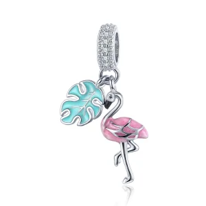 (image for) Pandora Style Flamingo Dangle - BSC277