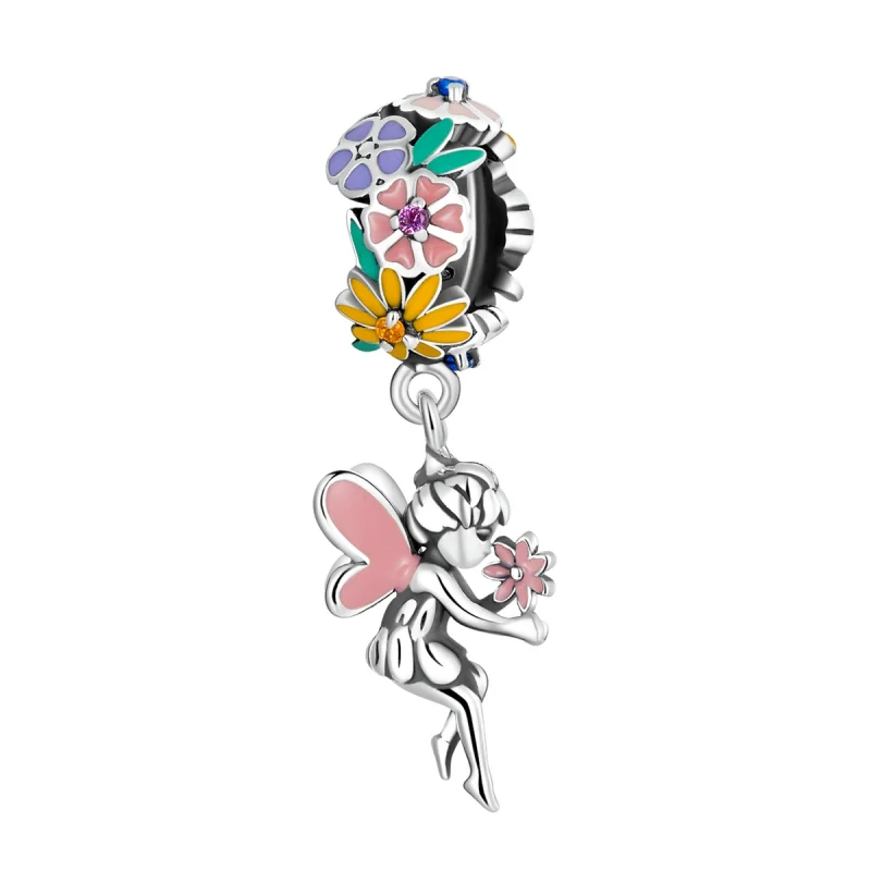 (image for) Pandora Style Flower Elf Dangle - BSC592 - Product Image