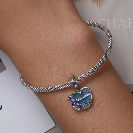 Pandora Style Flower Window Dangle - SCC2323