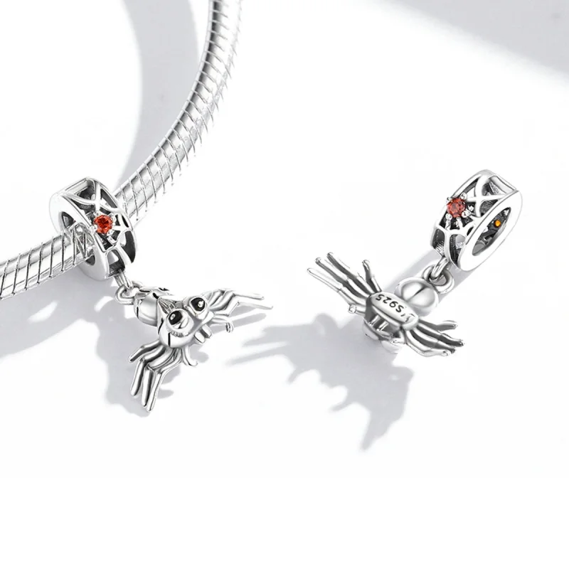 (image for) Pandora Style Funny Spider Dangle - SCC1959 - View 3