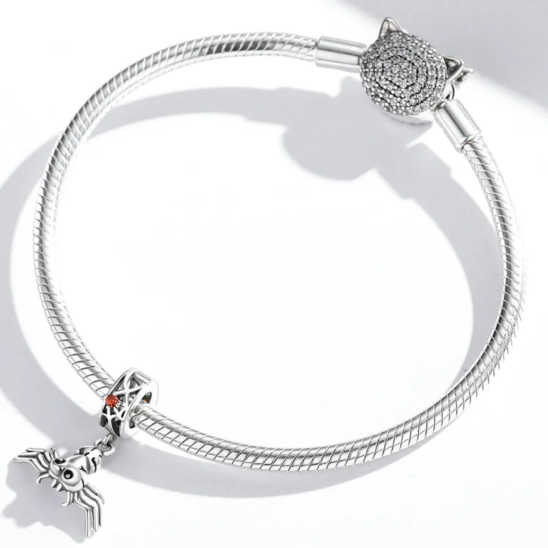 (image for) Pandora Style Funny Spider Dangle - SCC1959 - View 4