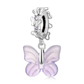 Pandora Style Glass Butterfly Dangle - SCC2087 Pandora Style Glass Butterfly Dangle - SCC2087