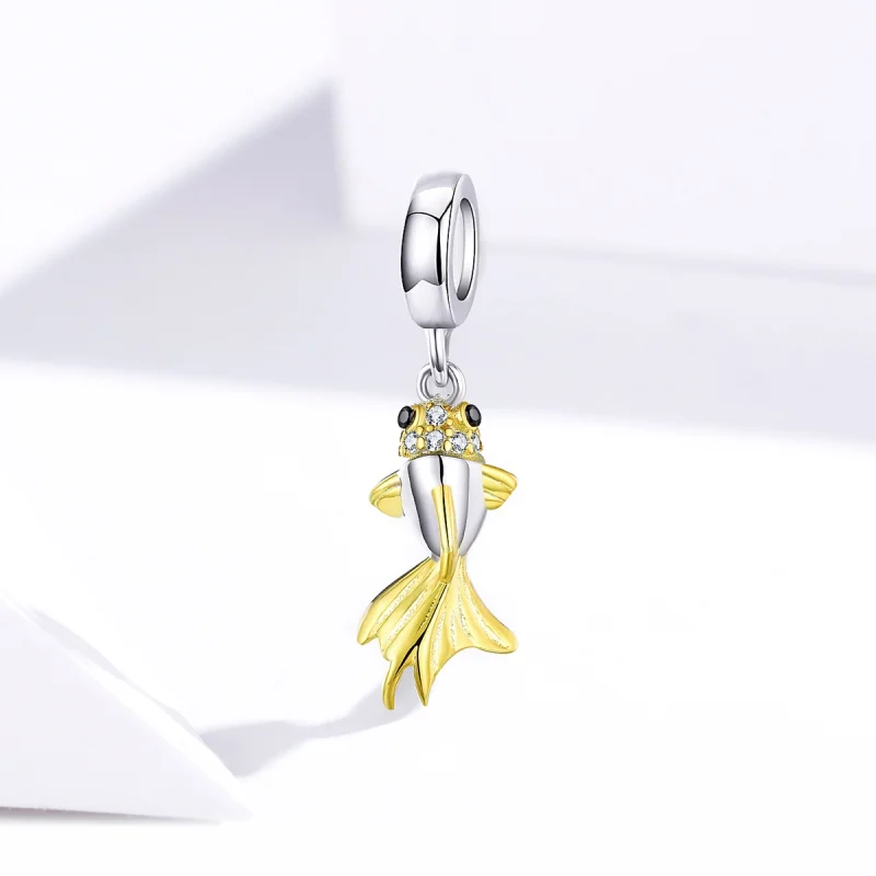 (image for) Pandora Style Golden Koi Dangle - BSC127 - View 2