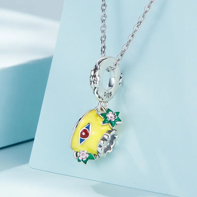 (image for) Pandora Style Grotesque Devil's Eye Teacup Dangle - SCC2375 - View 2