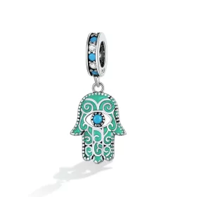 Pandora Style Hand of Fatima Dangle - BSC593 Pandora Style Hand of Fatima Dangle - BSC593
