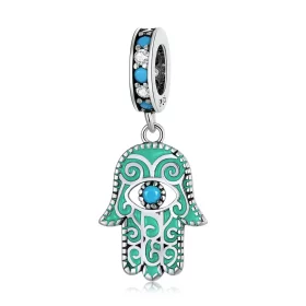 Pandora Style Hand of Fatima Dangle - BSC593 Pandora Style Hand of Fatima Dangle - BSC593