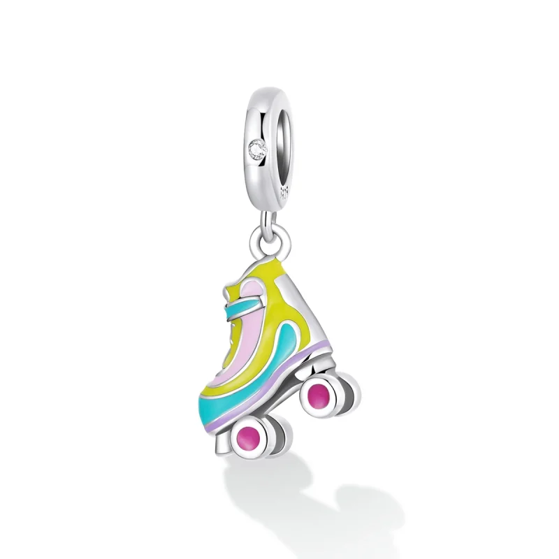(image for) Pandora Style Ice Skates Dangle - SCC2213 - View 2