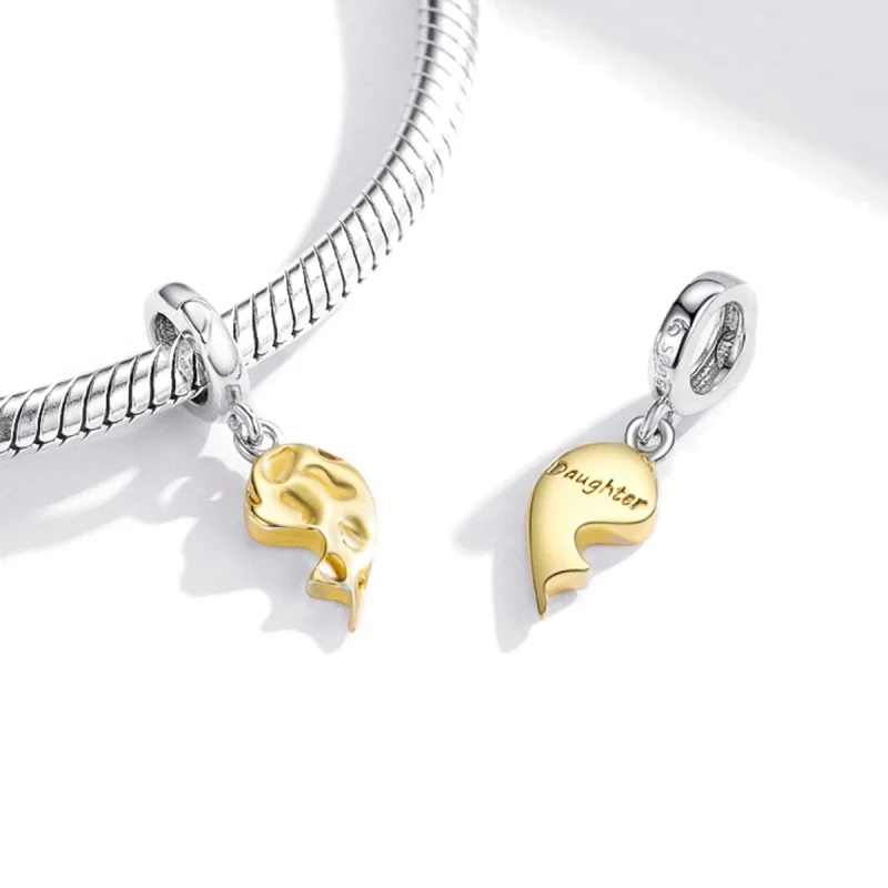 (image for) Pandora Style Intimacy - Half Heart Dangle - BSC465 - View 4