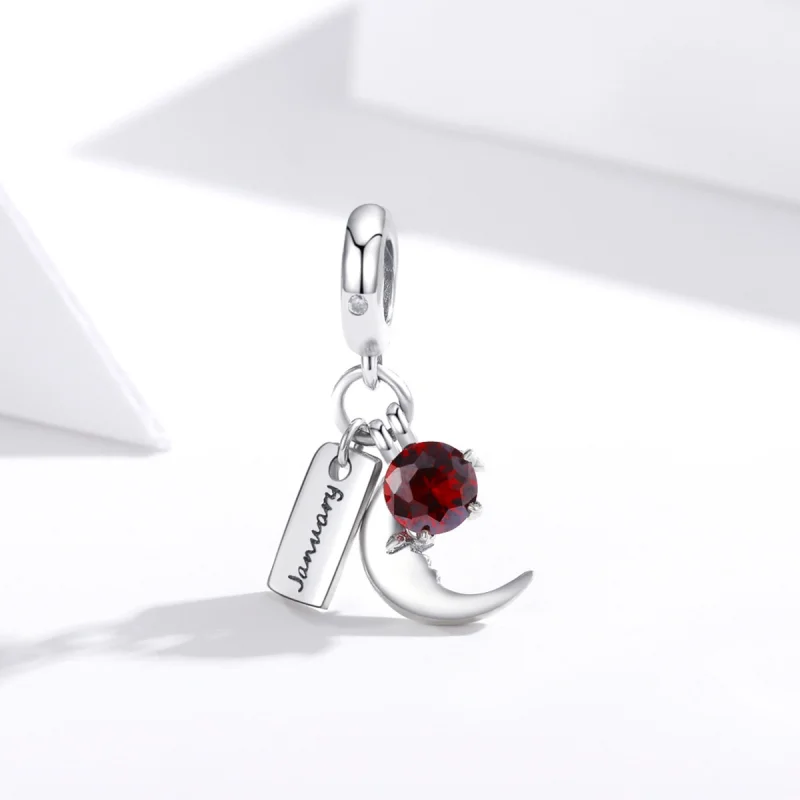(image for) Pandora Style January Birthstone Dangle - SCC1719 - View 2