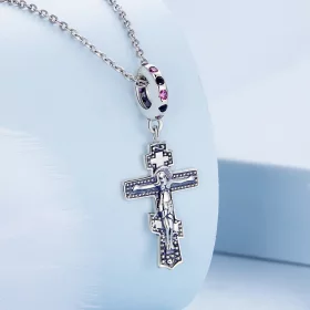 Pandora Style Jesus Cross Dangle - BSC668 Pandora Style Jesus Cross Dangle - BSC668