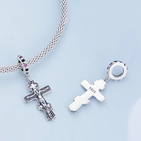 Pandora Style Jesus Cross Dangle - BSC668
