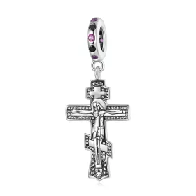 Pandora Style Jesus Cross Dangle - BSC668 Pandora Style Jesus Cross Dangle - BSC668