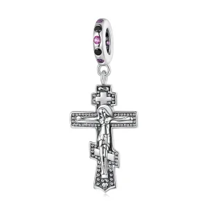 (image for) Pandora Style Jesus Cross Dangle - BSC668