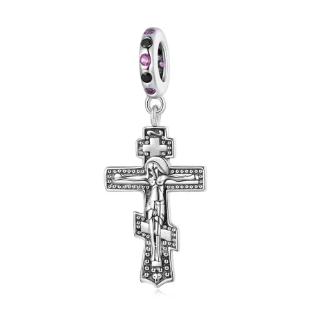 Pandora Style Jesus Cross Dangle - BSC668 Pandora Style Jesus Cross Dangle - BSC668