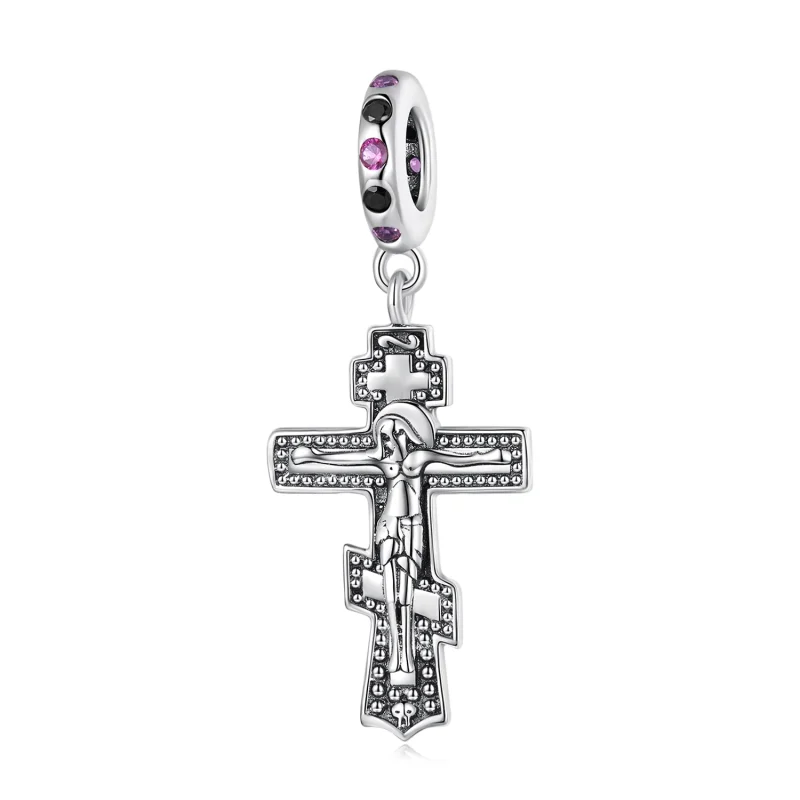 (image for) Pandora Style Jesus Cross Dangle - BSC668 - Product Image