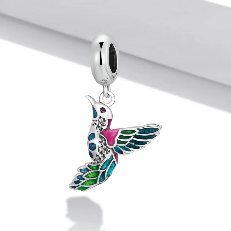 (image for) Pandora Style Kingfisher Dangle - SCC2126 - View 2