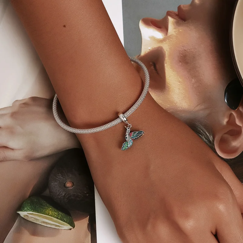 (image for) Pandora Style Kingfisher Dangle - SCC2126 - View 5