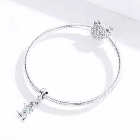 Pandora Style Little Boy Skiing Dangle - SCC1352