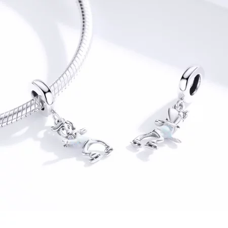 Pandora Style Little Boy Skiing Dangle - SCC1352