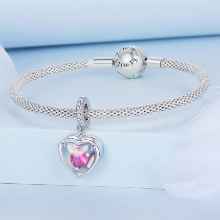 Pandora Style Locket I love you Dangle - BSC681