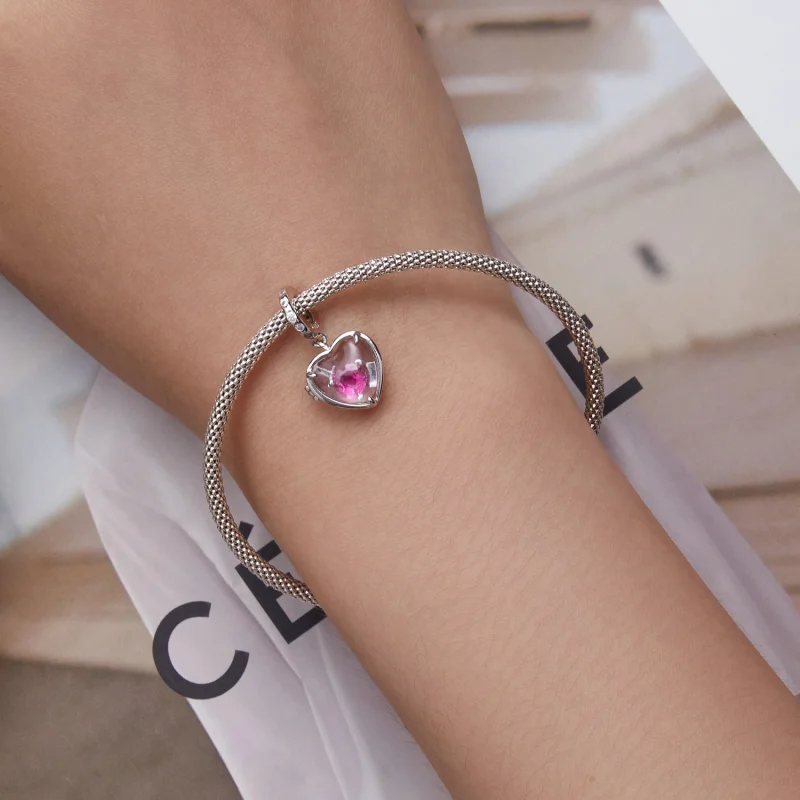 (image for) Pandora Style Locket I love you Dangle - BSC681 - View 5