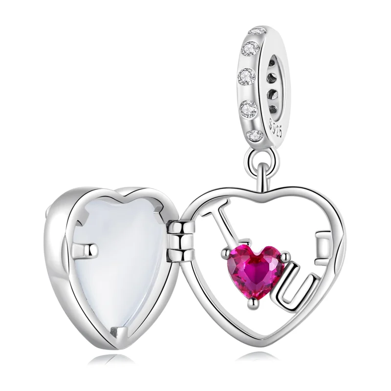(image for) Pandora Style Locket I love you Dangle - BSC681 - Product Image