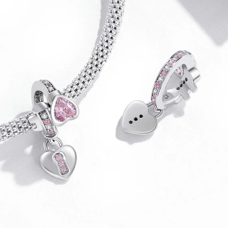 (image for) Pandora Style Love Lock Dangle - SCC2124 - View 4