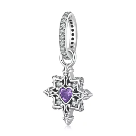 Pandora Style Love Starburst Dangle - SCC2147